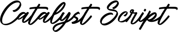Catalyst Script Font