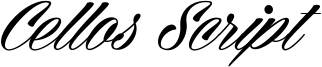 Cellos Script Font