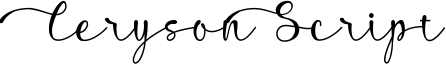Ceryson Script Font