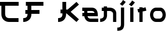 CF Kenjiro Font