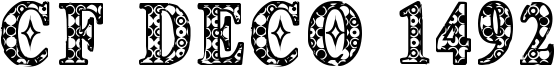 CF Deco 1492 Font