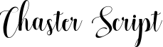 Chaster Script Font