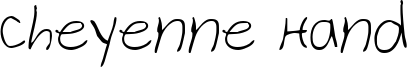 Cheyenne Hand Font