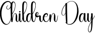 Children Day Font