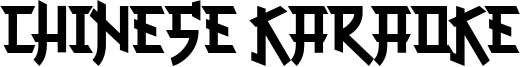 Chinese Karaoke Font