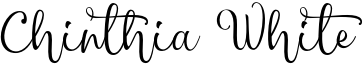 Chinthia White Font