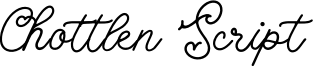 Chottlen Script Font