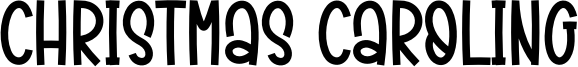 Christmas Caroling Font