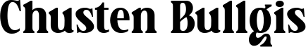 Chusten Bullgis Font