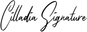 Cilladia Signature Font