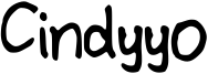 Cindyyo Font