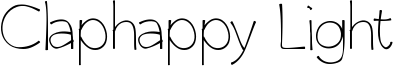 Claphappy Light Font