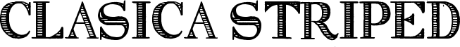 Clasica Striped Font