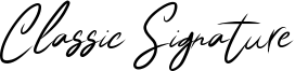 Classic Signature Font