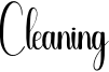 Cleaning Font