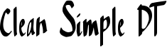 Clean Simple DT Font