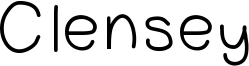 Clensey Font