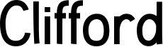 Clifford Font
