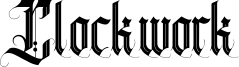 Clockwork Font