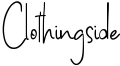 Clothingside Font