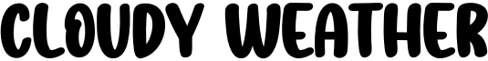Cloudy Weather Font