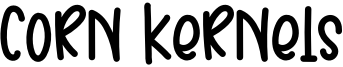 Corn Kernels Font