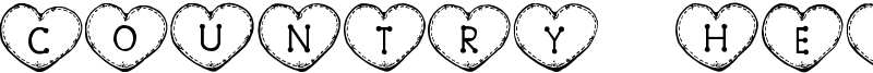 Country Hearts Font