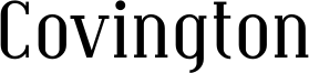 Covington Font