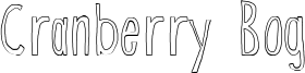 Cranberry Bog Font