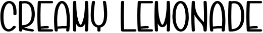 Creamy Lemonade Font