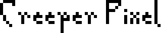 Creeper Pixel Font