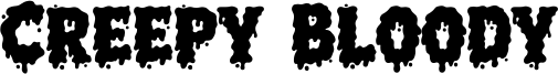 Creepy Bloody Font