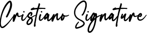 Cristiano Signature Font