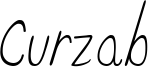 Curzab  Font