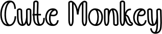 Cute Monkey Font