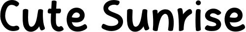 Cute Sunrise Font