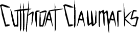 Cutthroat Clawmarks Font