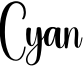 Cyan Font