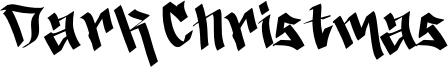 Dark Christmas Font