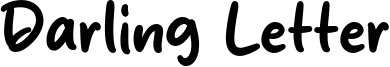 Darling Letter Font