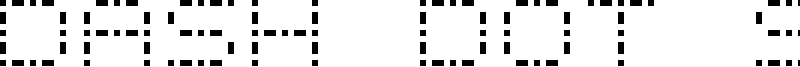 Dash Dot Square-7 Font