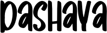 Dashaya Font