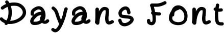 Dayans Font Font