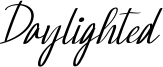 Daylighted Font