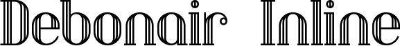 Debonair Inline Font