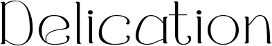 Delication Font