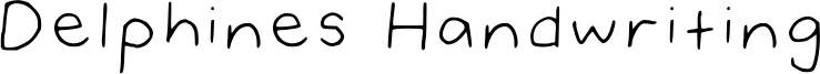 Delphines Handwriting Font