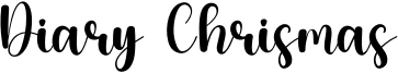 Diary Chrismas Font