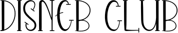 Disneb Club Font