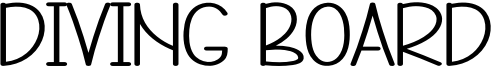 Diving Board Font